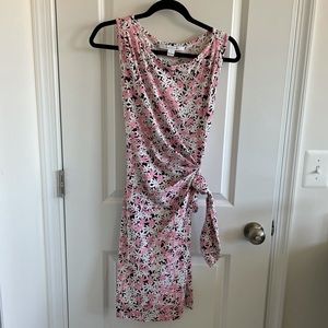 Diane von furstenberg short sleeve tie dress